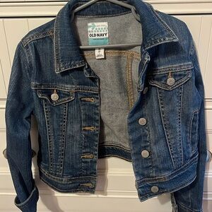 Old navy classic Jean jacket girls size XS (5)